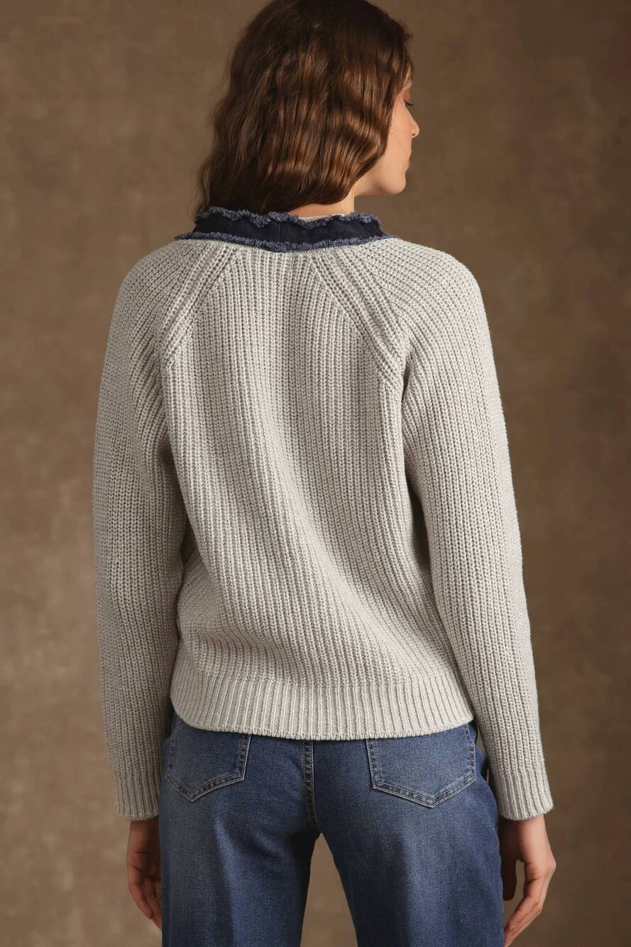 NEW 27 MILES MALIBU sylva sweater in heather - Picture 5 of 6